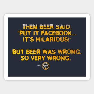 Beer said... Sticker